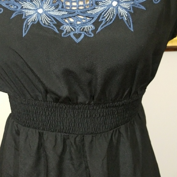 Sharon Couture black dress embroidered detail. S - Picture 3 of 8